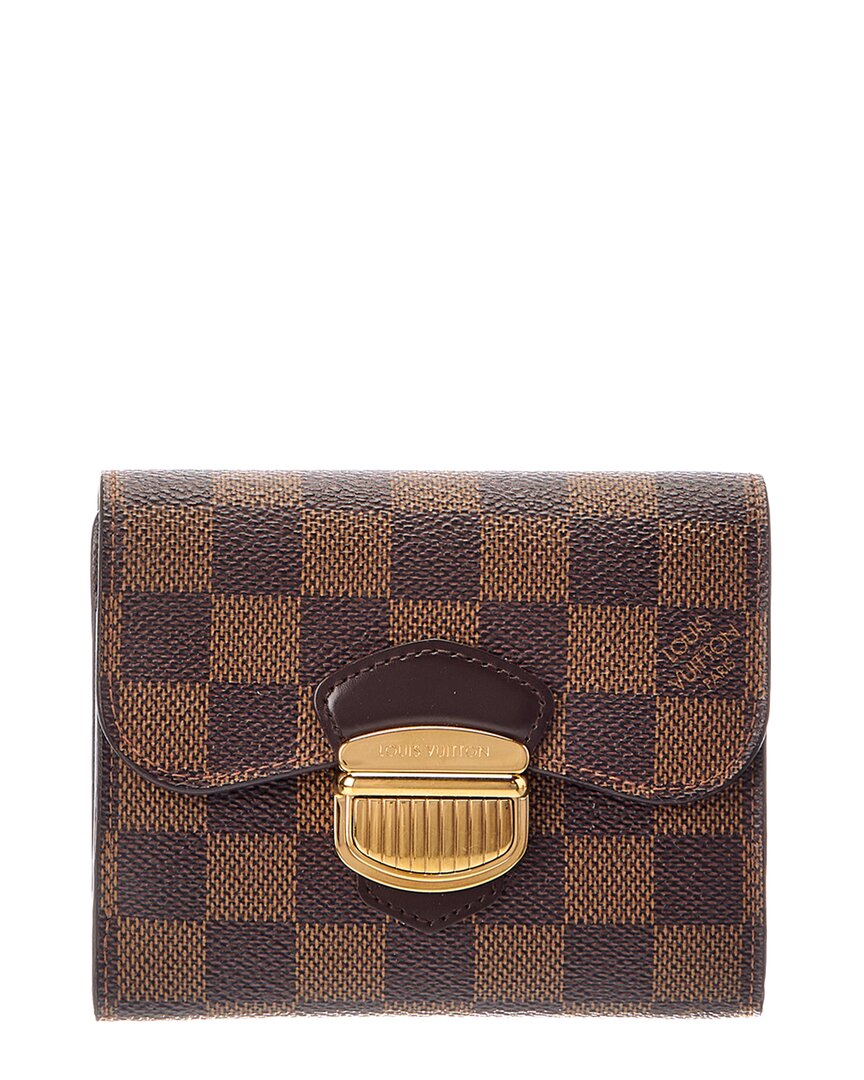 Louis Vuitton Louis Vuitton Brown Damier Ebene Canvas Wallet (Authentic Pre-Loved)