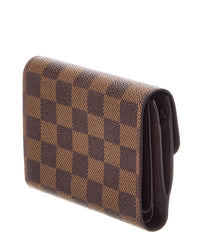 Louis Vuitton Louis Vuitton Brown Damier Ebene Canvas Wallet (Authentic Pre-Loved)