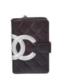 Chanel Chanel Black Quilted Leather Cambon Wallet (Authentic Pre-Loved)