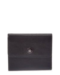 Chanel Chanel Black Leather Wallet (Authentic Pre-Loved)