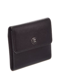 Chanel Chanel Black Leather Wallet (Authentic Pre-Loved)
