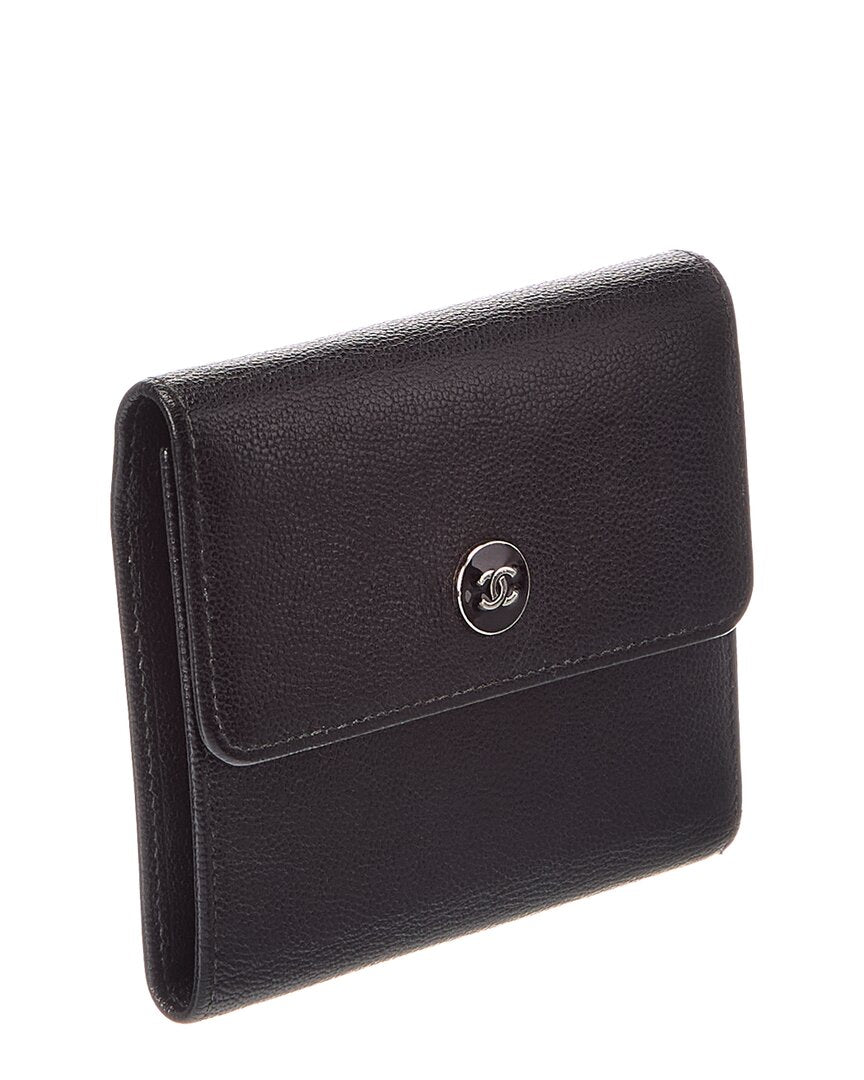 Chanel Chanel Black Leather Wallet (Authentic Pre-Loved)