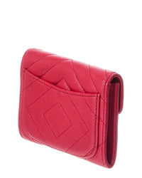 Chanel Chanel Pink Quilted Leather 2.55 Card Case (Authentic Pre-Loved)