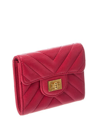 Chanel Chanel Pink Quilted Leather 2.55 Card Case (Authentic Pre-Loved)