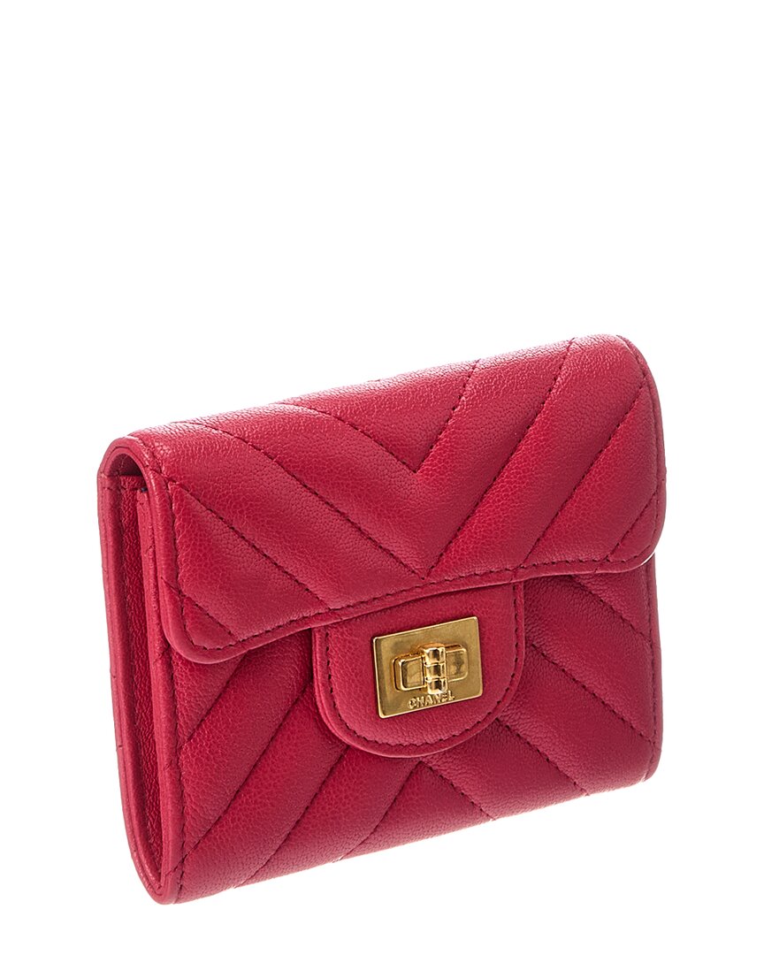 Chanel Chanel Pink Quilted Leather 2.55 Card Case (Authentic Pre-Loved)