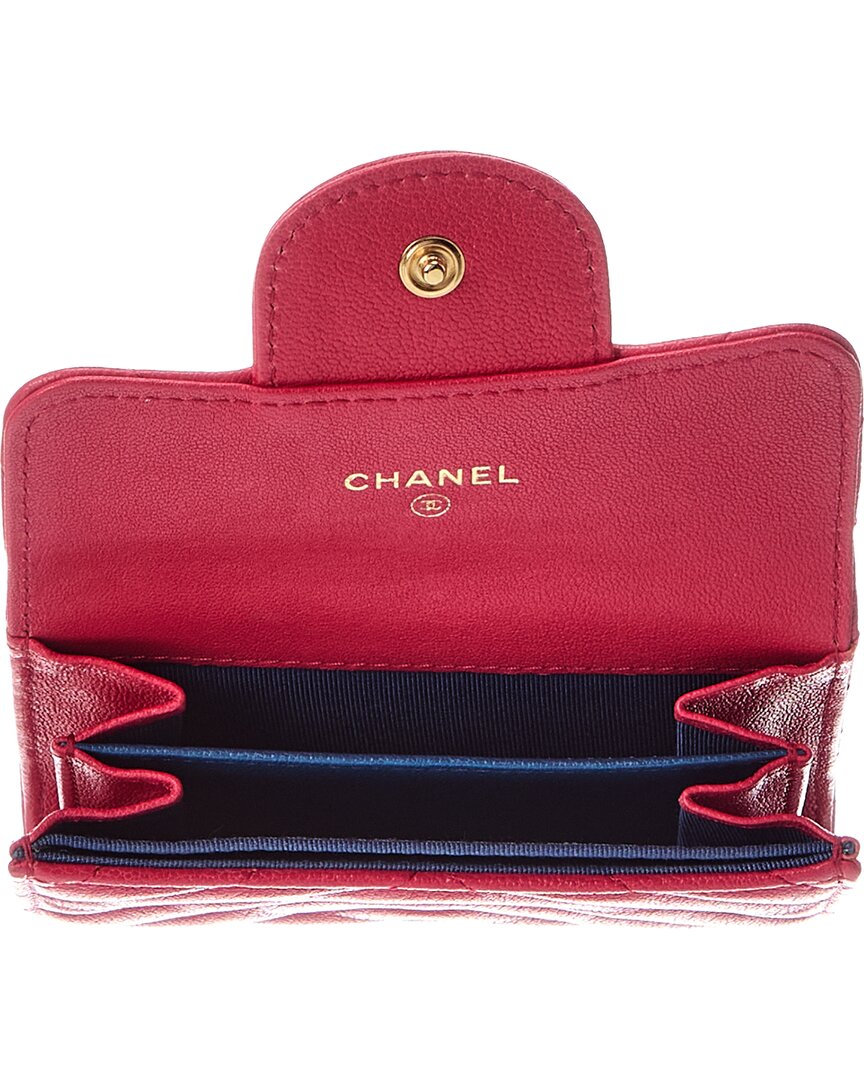 Chanel Chanel Pink Quilted Leather 2.55 Card Case (Authentic Pre-Loved)