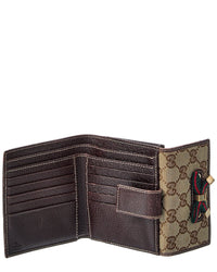 Gucci Gucci Brown Gg Canvas & Leather Wallet (Authentic Pre-Loved)