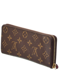 Louis Vuitton Louis Vuitton Brown Monogram Coated Canvas Clemence Wallet (Authentic Pre-
