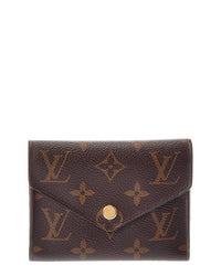 Louis Vuitton Louis Vuitton Brown Monogram Coated Canvas Victorine Wallet (Authentic