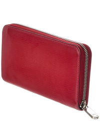 Louis Vuitton Louis Vuitton Red Calf Leather Zippy Wallet (Authentic Pre-Loved)