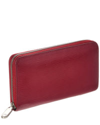 Louis Vuitton Louis Vuitton Red Calf Leather Zippy Wallet (Authentic Pre-Loved)