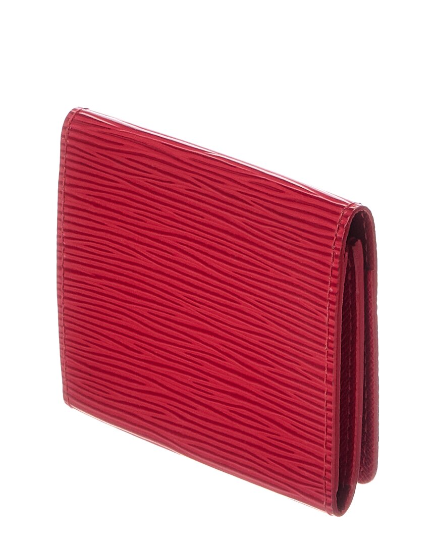 Louis Vuitton Louis Vuitton Red Leather Card Case Card Cover (Authentic Pre-Loved)