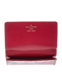 Louis Vuitton Louis Vuitton Red Leather Card Case Card Cover (Authentic Pre-Loved)