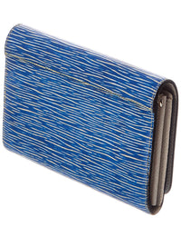 Louis Vuitton Louis Vuitton Blue Leather Twist Long Wallet (Authentic Pre-Loved)