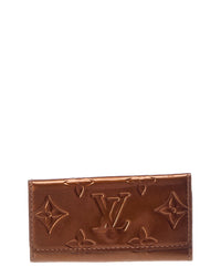 Louis Vuitton Louis Vuitton Brown Leather Lacquer Key Holder (Authentic Pre-Loved)