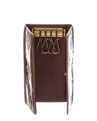 Louis Vuitton Louis Vuitton Brown Leather Lacquer Key Holder (Authentic Pre-Loved)
