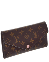 Louis Vuitton Louis Vuitton Brown Monogram Coated Canvas Portefeuille Josephine Trifold Long