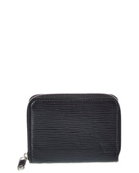 Louis Vuitton Louis Vuitton Black Calf Leather Zippy Coin Purse (Authentic Pre-Loved)
