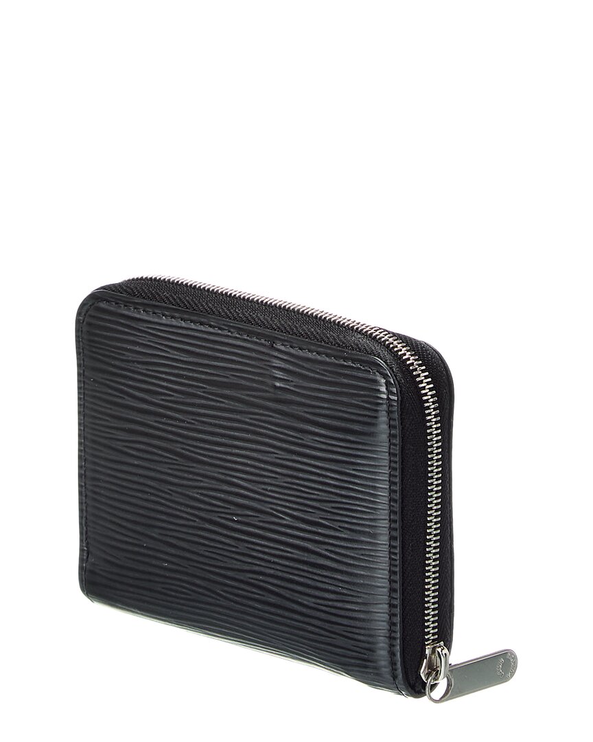 Louis Vuitton Louis Vuitton Black Calf Leather Zippy Coin Purse (Authentic Pre-Loved)
