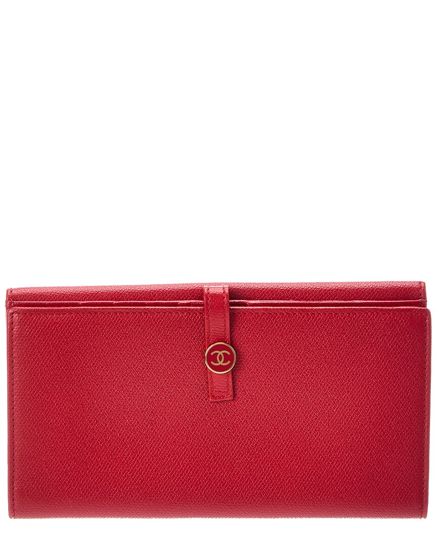 Chanel Chanel Coco Button Bifold Purse (Authentic Pre-Loved)