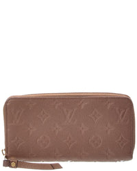 Louis Vuitton Louis Vuitton Taupe Glace Empreinte Leather Zippy Wallet (Authentic Pre-Loved)