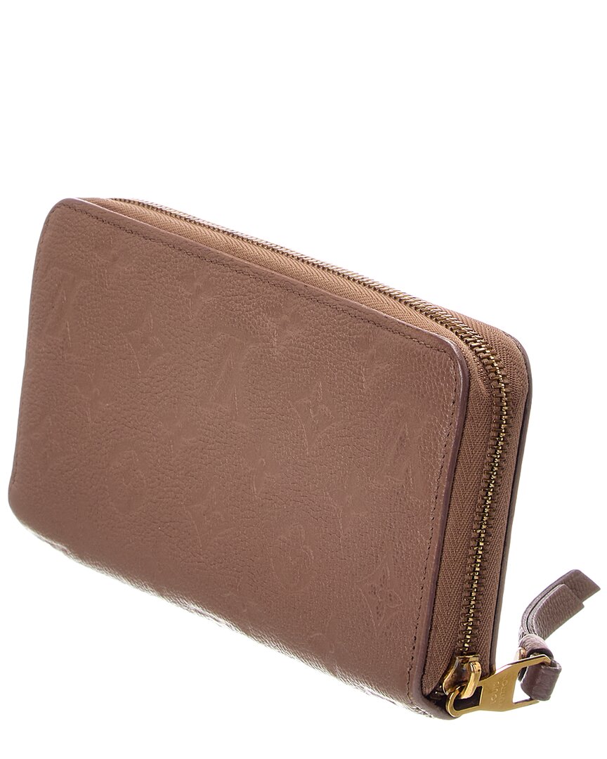 Louis Vuitton Louis Vuitton Taupe Glace Empreinte Leather Zippy Wallet (Authentic Pre-Loved)