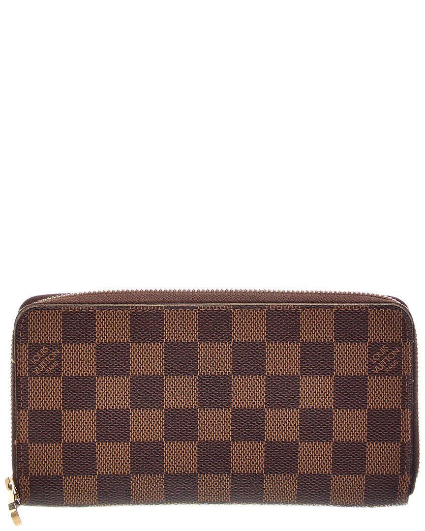 Louis Vuitton Louis Vuitton Brown Damier Ebene Canvas Zippy Wallet (Authentic Pre-Loved)
