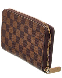 Louis Vuitton Louis Vuitton Brown Damier Ebene Canvas Zippy Wallet (Authentic Pre-Loved)