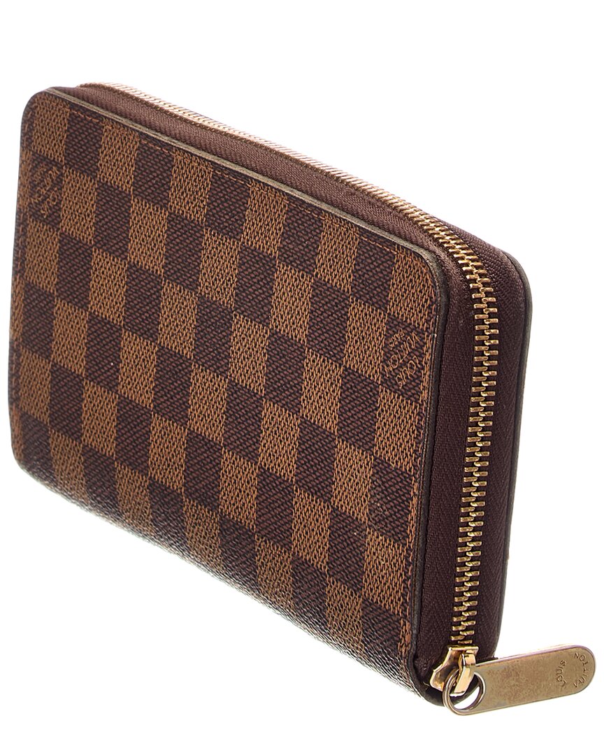 Louis Vuitton Louis Vuitton Brown Damier Ebene Canvas Zippy Wallet (Authentic Pre-Loved)