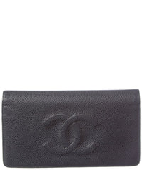 Chanel Chanel Black Caviar Leather Timeless Cc Wallet (Authentic Pre-Loved)