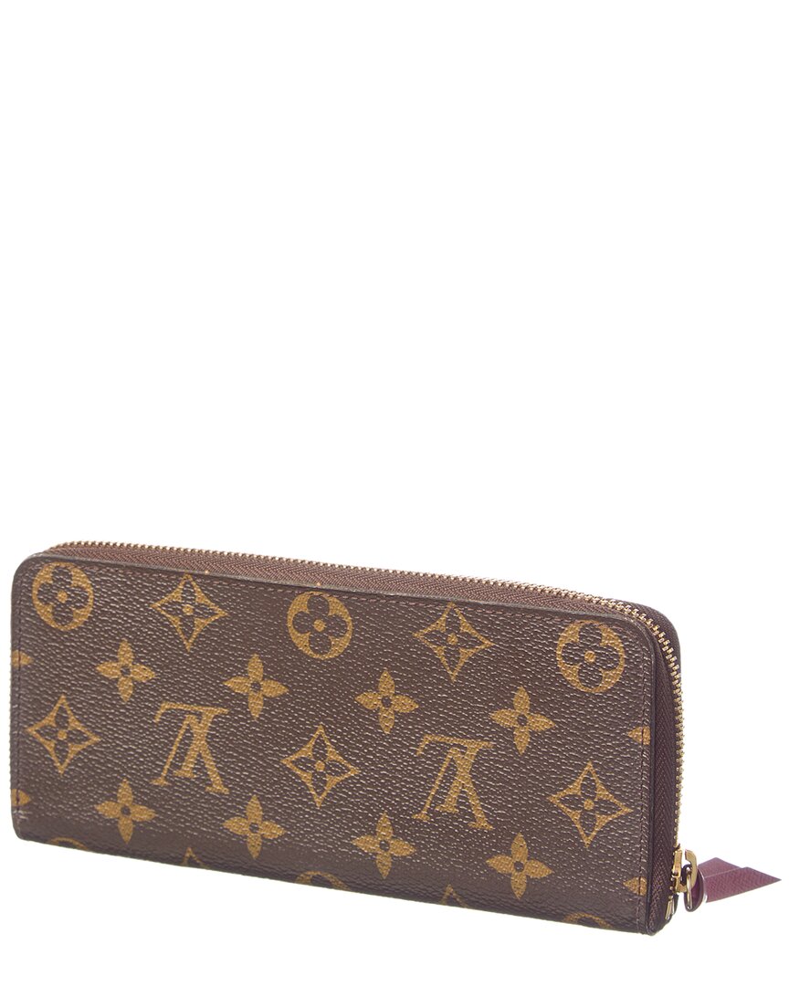 Louis Vuitton Louis Vuitton Brown Monogram Canvas Clemence Wallet (Authentic Pre-Loved)