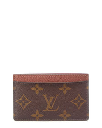 Louis Vuitton Louis Vuitton Brown Monogram Canvas Card Holder (Authentic Pre-Loved)