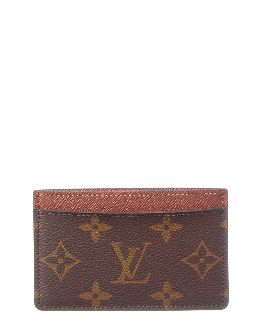 Louis Vuitton Louis Vuitton Brown Monogram Canvas Card Holder (Authentic Pre-Loved)