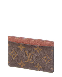 Louis Vuitton Louis Vuitton Brown Monogram Canvas Card Holder (Authentic Pre-Loved)