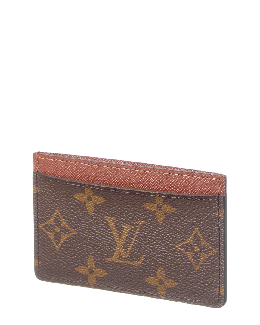 Louis Vuitton Louis Vuitton Brown Monogram Canvas Card Holder (Authentic Pre-Loved)