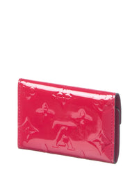 Louis Vuitton Louis Vuitton Pink Vernis Leather Multicles 6 Key Holder Cherry (Authentic