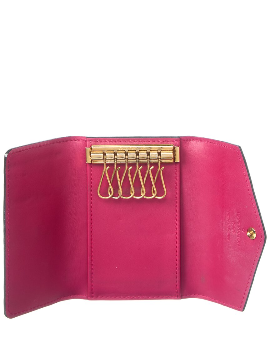 Louis Vuitton Louis Vuitton Pink Vernis Leather Multicles 6 Key Holder Cherry (Authentic
