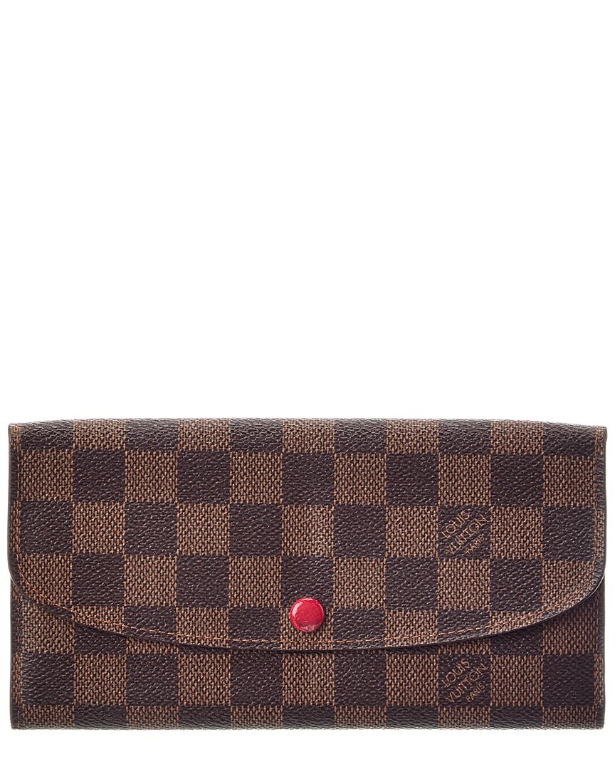 Louis Vuitton Louis Vuitton Brown Damier Ebene Emilie Wallet (Authentic Pre-Loved)