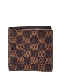 Louis Vuitton Louis Vuitton Brown Damier Ebene Marco Wallet (Authentic Pre-Loved)