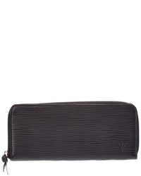 Louis Vuitton Louis Vuitton Black Calf Leather Wallet (Authentic Pre-Loved)