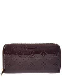 Louis Vuitton Louis Vuitton Amarante Monogram Vernis Calf Patent Leather Zippy Wallet