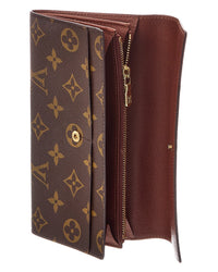 Louis Vuitton Louis Vuitton Brown Monogram Coated Canvas Porte Monnaie Credit (Authentic