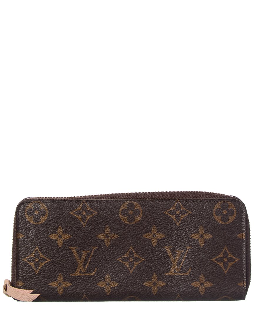 Louis Vuitton Louis Vuitton Brown Monogram Coated Canvas Clemence Wallet (Authentic Pre-Loved)