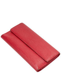Louis Vuitton Louis Vuitton Red Epi International Wallet (Authentic Pre-Loved)