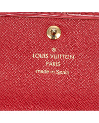 Louis Vuitton Louis Vuitton Red Epi International Wallet (Authentic Pre-Loved)