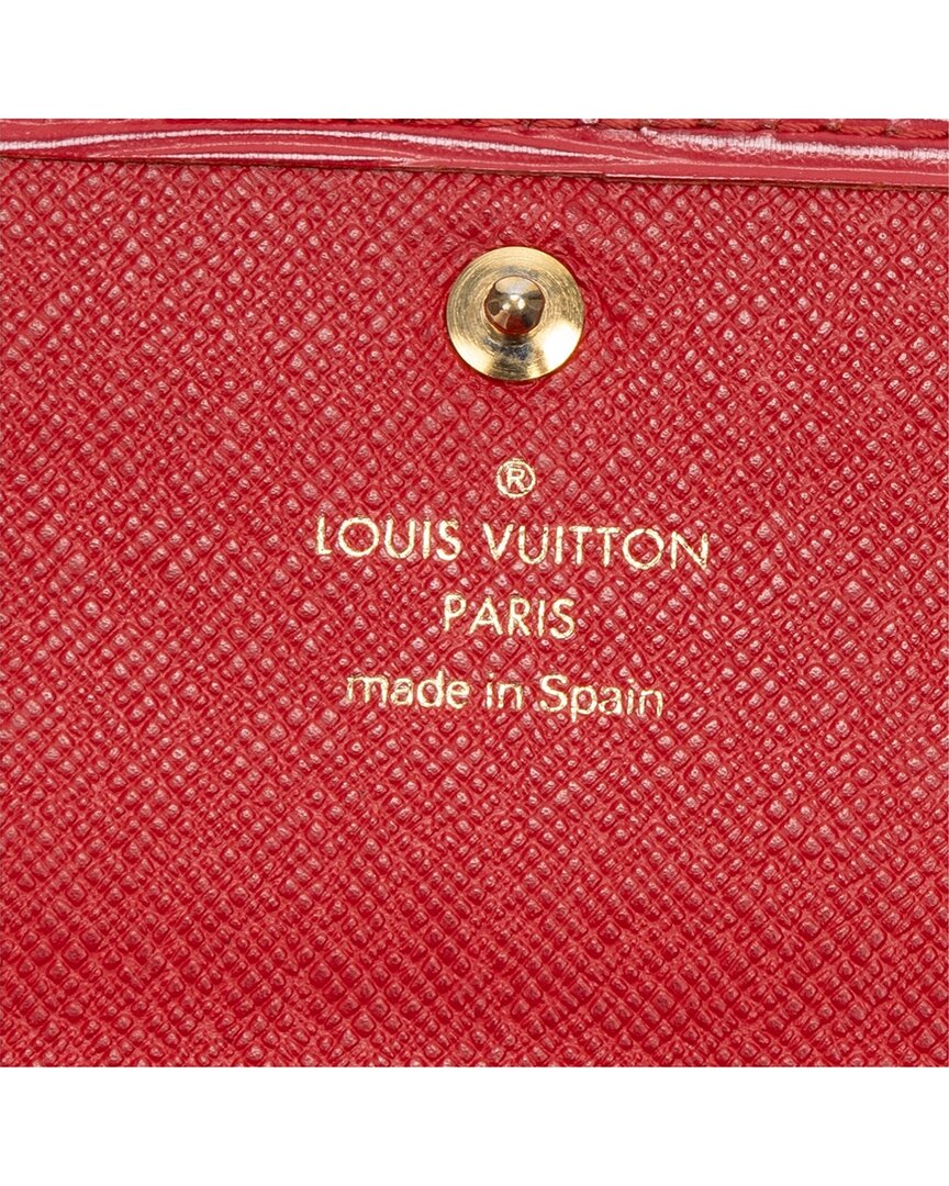 Louis Vuitton Louis Vuitton Red Epi International Wallet (Authentic Pre-Loved)