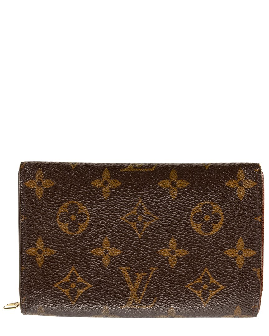 Louis Vuitton Louis Vuitton Brown Leather Porte-Tresor Zip (Authentic Pre-Loved)
