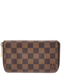 Louis Vuitton Louis Vuitton Brown Damier Ebene Zippy Compact Wallet (Authentic Pre-Loved)