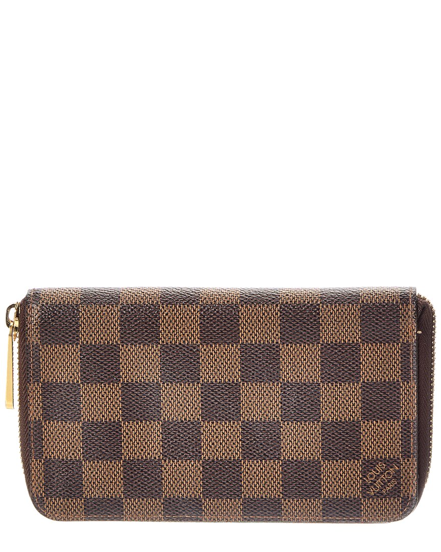 Louis Vuitton Louis Vuitton Brown Damier Ebene Zippy Compact Wallet (Authentic Pre-Loved)