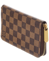 Louis Vuitton Louis Vuitton Brown Damier Ebene Zippy Compact Wallet (Authentic Pre-Loved)